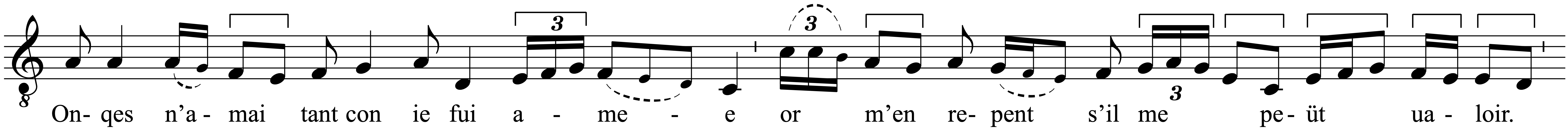 Work musical notation